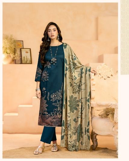 Azara jessika-3 embroidered dress material wholesale